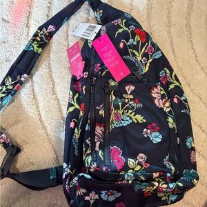 Vera Bradley Black Floral Backpack